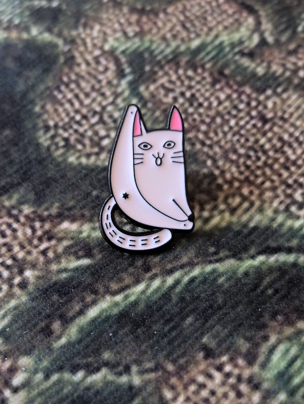 Naughty Cat Enamel Pin - Cute Cat Lapel Pin